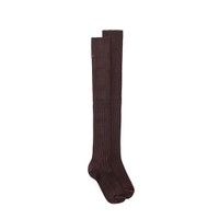 Dark brown cashmere high socks - Santoni - 1