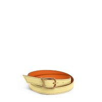 Yellow tumbled leather bracelet - Santoni - 1