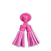 Pink leather and suede Santoni Icona Serpentine tassels - Santoni - 1