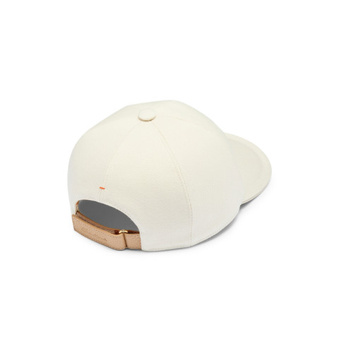 Women's beige cotton baseball cap - Santoni - 4
