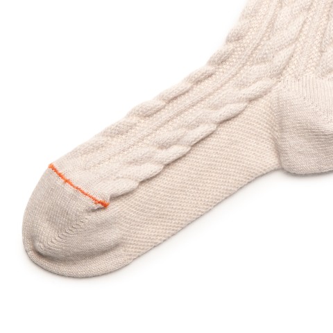 Calzini alti in cashmere bianco - Santoni - 2