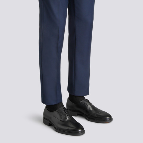 Schwarze Schnürschuhe Easy für Herren aus Leder - Santoni - 2