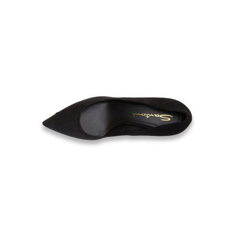 Women's black suede high-heel Santoni Sibille pump - Santoni - 4