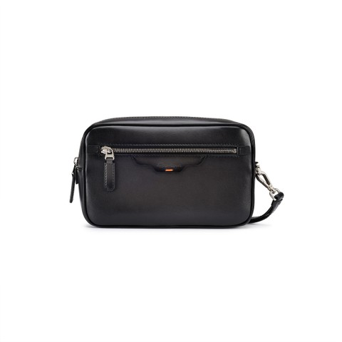 Black leather beauty case - Santoni - 1