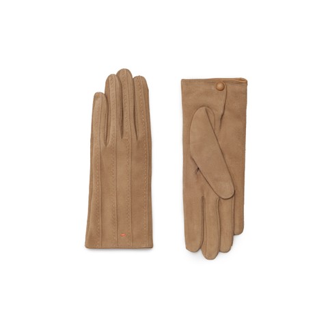 Beige suede gloves - Santoni - 1
