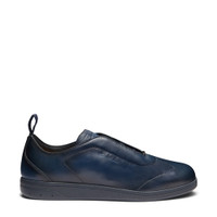 Sneaker da uomo in pelle blu - Santoni - 1