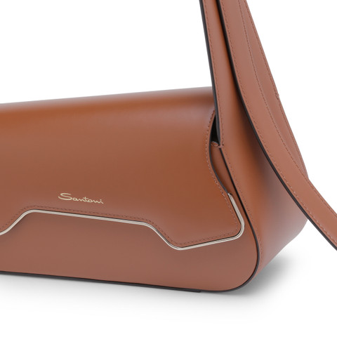 Brown leather ThePluto bag - Santoni - 6