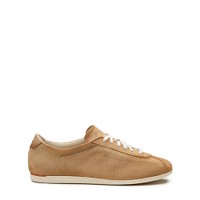 Women's beige suede sneaker - Santoni - 1