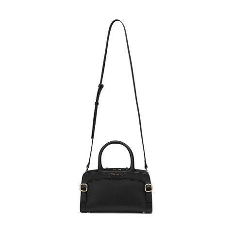 Borsa a mano in pelle nera - Santoni - 3
