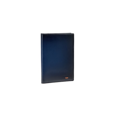Blue leather passport case - Santoni - 2