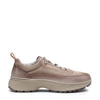 Men's dove grey leather and suede Easy Bounce Mountain sneaker - Santoni - 1