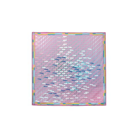 Pink silk scarf - Santoni - 1