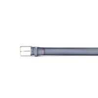 Light blue leather adjustable belt - Santoni - 2
