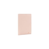 Pink tumbled leather passport case - Santoni - 2