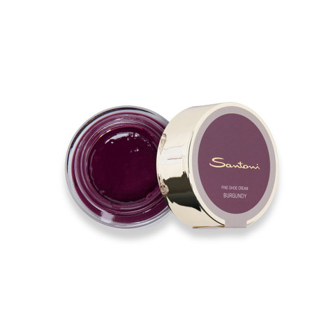 Burgundy shoe cream - Santoni - 5