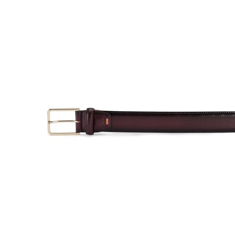 Cintura regolabile in pelle bordeaux - Santoni - 2