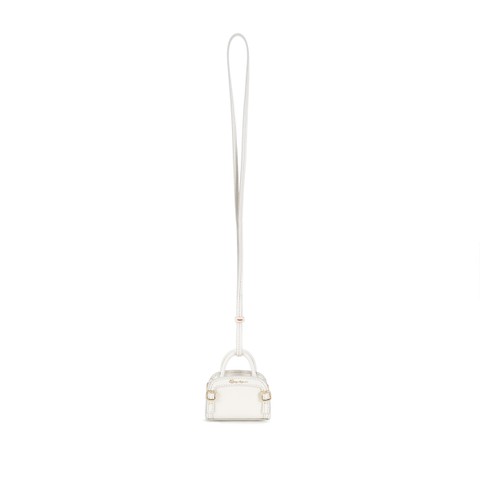 Santoni Charm borsa in pelle bianca - Bianco Puro