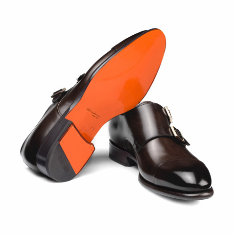 santoni dress shoes Men's Mid Brown Leather Double-buckle Shoe, Size: 9.5 ZWY5MmVmMjNlOWZl.mp4 Drawers:Soft-Closing Slide Optic White hole lace santoni loafers