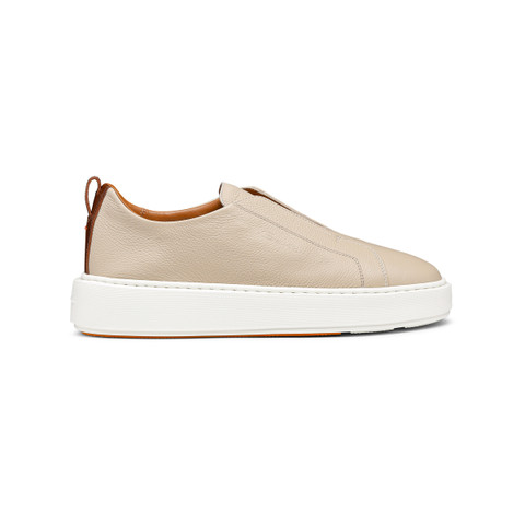 スニーカー Santoni Sneakers in pelle scamosciata con stampa logo Pink Santoni Sneakers In Pelle Scamosciata Con Stampa Logo In