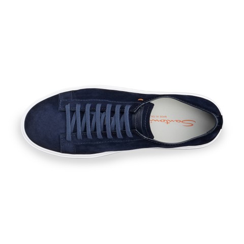 メンズ スエードスニーカー ブラウン | Santoni Shoes