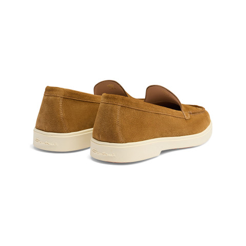 Women's black suede loafer | Santoni US