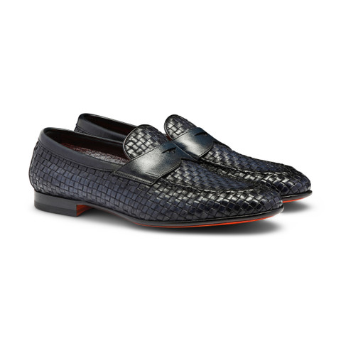 Men’s Santoni leather loafer size 7.5 US. Made in Italy. Santoni Ascott Penny Loafer (Men) | Nordstrom main image 4