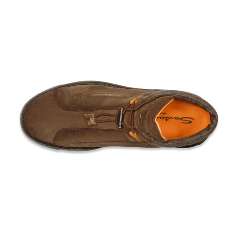 メンズ スエード マウンテンブーツ ブラウン | Santoni Shoes