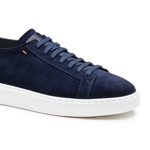 メンズ スエードスニーカー ブラウン | Santoni Shoes
