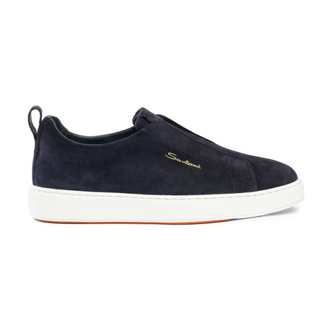 mens blue slip on shoes